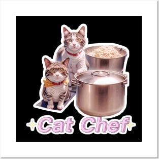 cat chef Posters and Art